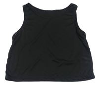 Černý volný crop top 