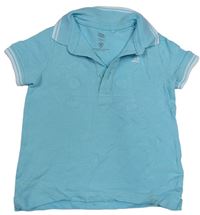 Světlemodré polo tričko s límečkem F&F