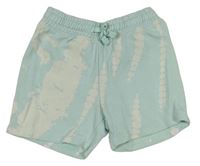Světlemodré batikované teplákové kraťasy H&M