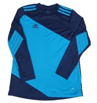 Tmavomodro-modré funkční brankářské triko Adidas