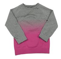 Šedo-fuchsiové spodní funkční triko Lupilu