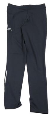 Antracitové sportovní legíny s logem Karrimor