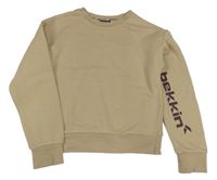 Béžová crop mikina Bekkin