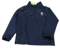 Tmavomodrá sportovní mikina s potiskem Dunnes