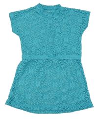 Modrá plážová tunika 