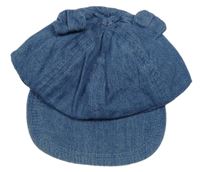 Modrá riflová kšiltovka s ušima F&F