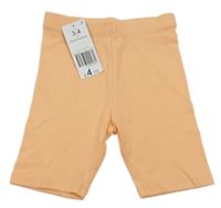Nové - Meruňkové žebrované elastivké kraťasy Matalan
