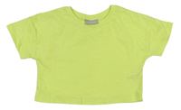 Neonově zelené crop tričko Matalan 