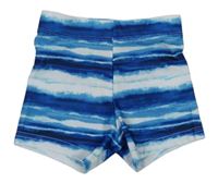 Bílo-modré pruhované nohavičkové plavky zn. Primark