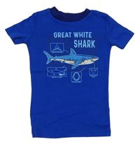 Safírové tričko se žralokem Kirkland