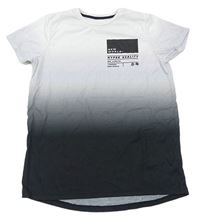 Bílo-černé tričko s nápisem Primark