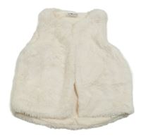 Pudrová kožešinová podšitá vesta zn. So Cute