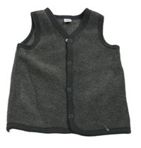 Tmavošedá fleecová vesta L& Waikiki