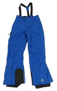 Safírové funkční šusťákové oteplovačky s odepínacími kšandami Crivit