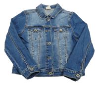 Modrá riflová bunda s prošoupáním Zara