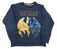 Tmavomodrá mikina s Batmenem z překlápěcích flitrů M&S
