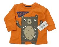 Nové - Oranžové triko s medvídkem Matalan