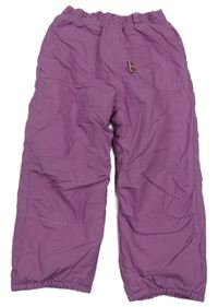 Světlefialové plátěné oteplovačky Topolino 