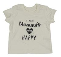 Bílé tričko s nápisem Matalan