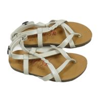 Nové - Bílé koženkové páskové sandály Blowfish vel. 25