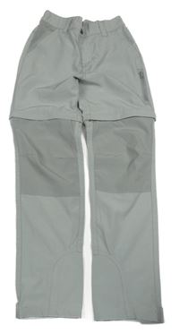 Šedé šusťákové outdoorové kalhoty Alive