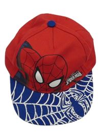 Červeno-tmavomodrá kšiltovka se Spider-manem Marvel vel. 98-128