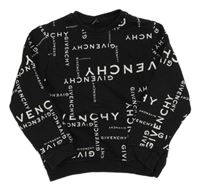 Černá mikina s nápisy Givenchy