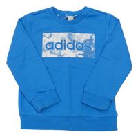 Modrá mikina s logem Adidas