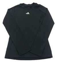 Černé funkční sportovní triko Adidas