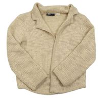 Světlebéžový vlněný cardigan