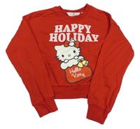 Červená crop mikina s Kitty H&M