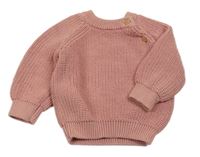 Starorůžový žebrovaný svetr Matalan