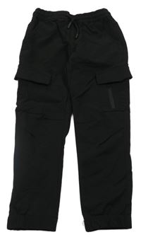 Černé cargo šusťákové kaloty FREE BOY