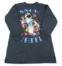 Tmavomodré teplákové šaty se Sněhurkou lefties