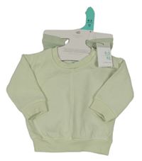 Nové - 2Set - Světleolivová mikina + žebrované tepláky PRIMARK