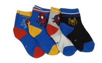 Nové - 4x - Ponožky se Spider-manem 