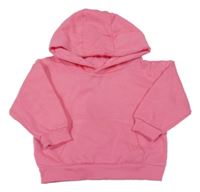 Růžová mikina s kapsou a kapucí PRIMARK