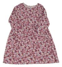 Starorůžové šaty s kytičkami H&M