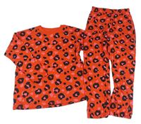 Červené pyžamo s leopardím vzorem Next