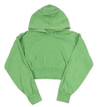 Zelená crop mikina s kapucí zn. Matalan