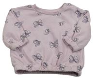 Lila mikina s motýly Primark