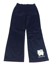 Tmavomodré sportovní tepláky s Hello Kitty