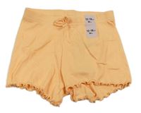 Oranžové žebrované kraťasy Primark
