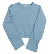 Světlemodré sportovní crop triko zn. Shein