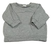 Šedá melírovaná mikina H&M