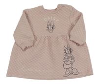 Růžové prošívané teplákové šaty s Daisy George