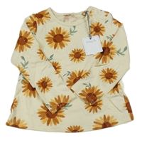 Nové - Žluté květované triko Tu