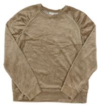 Hnědá sametová mikina Name it