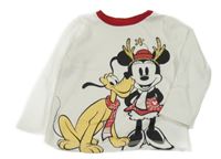 Bílé triko s Minnie a Plutem George