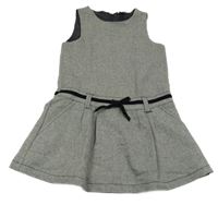 Černo-šedé melírované třpytivé šaty Dopodopo